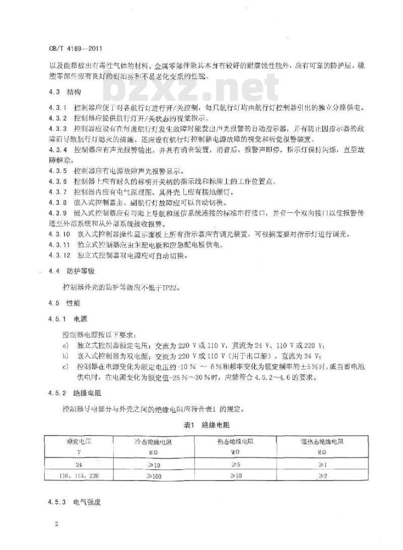 CB/T 4169-2011 航行信号灯控制器(箱) CB/T 4169-2011 航行信号灯控制器(箱)