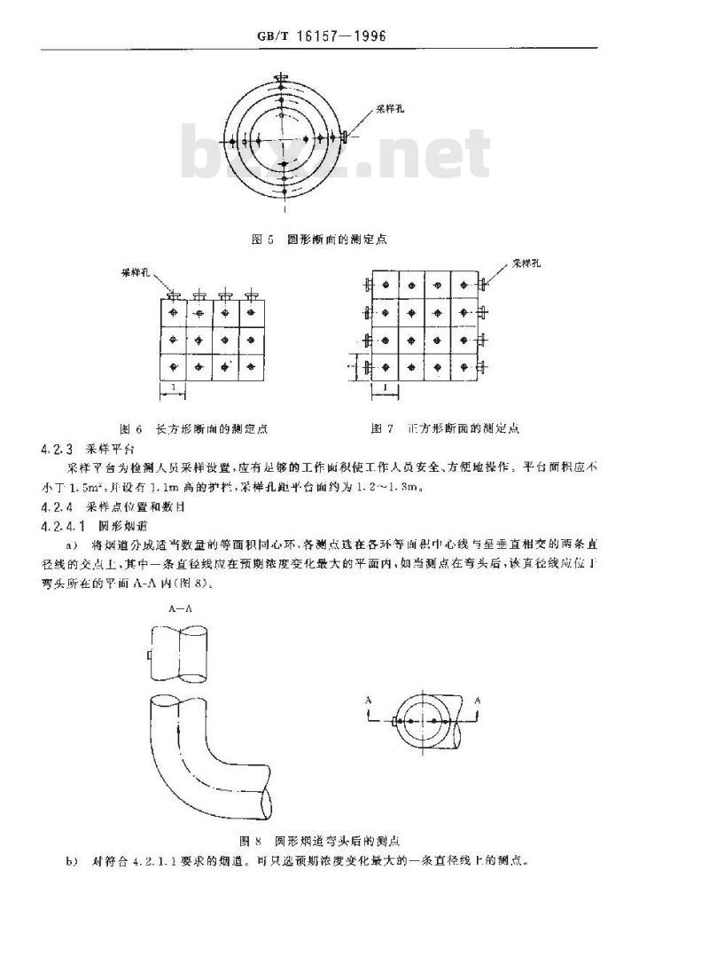 GB/T 16157-1996 固定污染源排气中颗粒物测定与气态污染物采样方法 GB/T 16157-1996 固定污染源排气中颗粒物测定与气态污染物采样方法